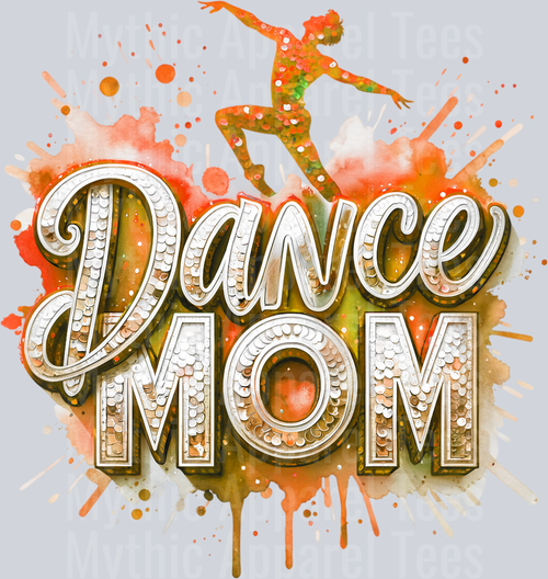 007 Dance Mom Male Dancer Orange DTF Dance Mom Transfers