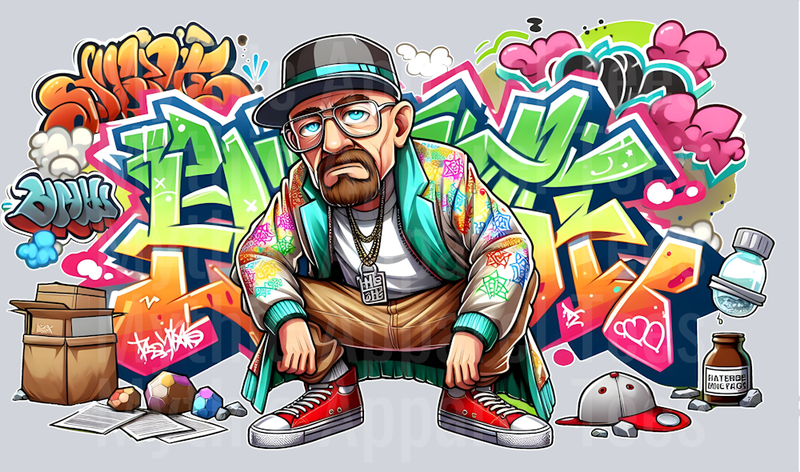 Breaking Bad 2 Graffiti DTF Pop Culture Transfers
