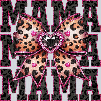 Leopard Bow Mama