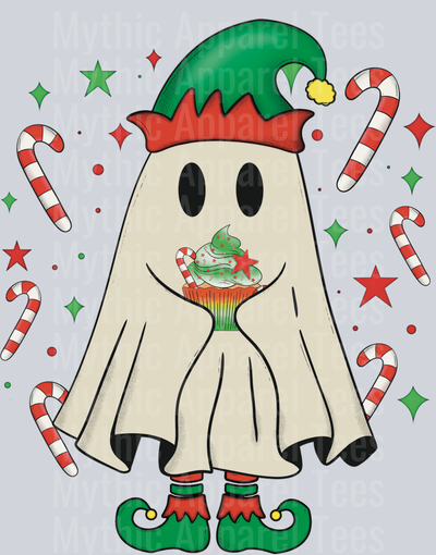 Christmas Ghost DTF Christmas Transfers