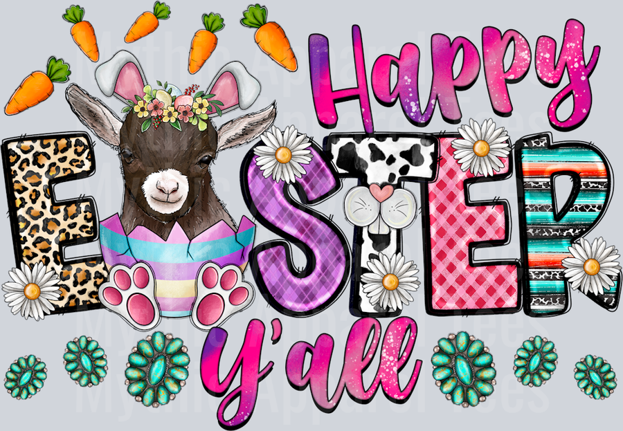 Happy Easter Yall Goat