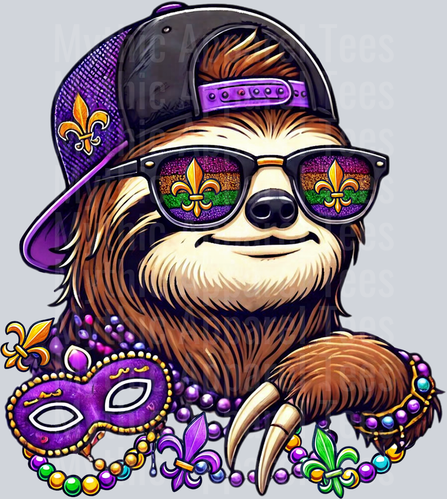 AZ768 Mardi Gras Sloth