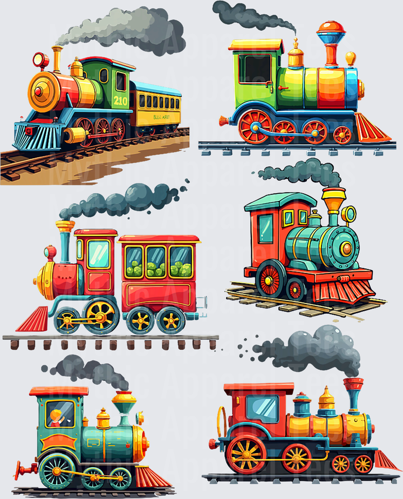 Trains for Boys Steam Locomotive Train for Toddler Boys T-Shirt