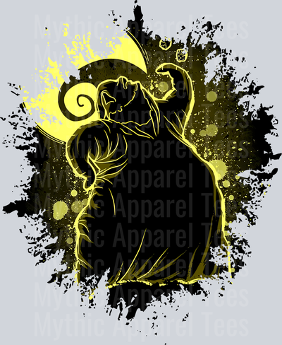 Oogie Boogie Disney Villain Dark Silhouette Color Splash Crystal Ball Vision