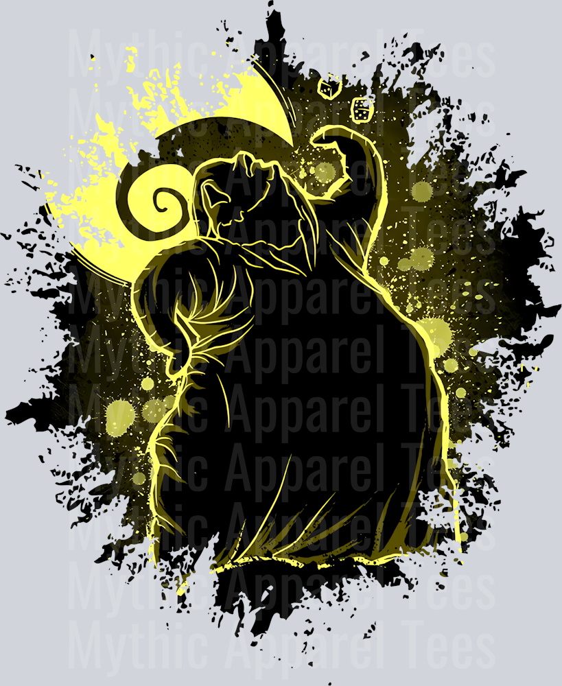 Oogie Boogie Disney Villain Dark Silhouette Color Splash Crystal Ball Vision
