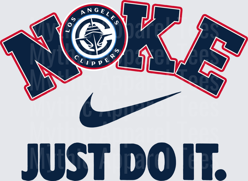 NIKE NBA Teams Los Angeles Clippers Just Do It Swoosh Logo