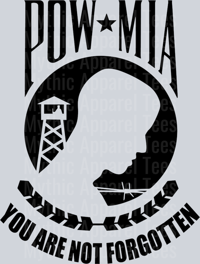 Classic POW MIA You are not forgotten DTF Memorial Day Transfers