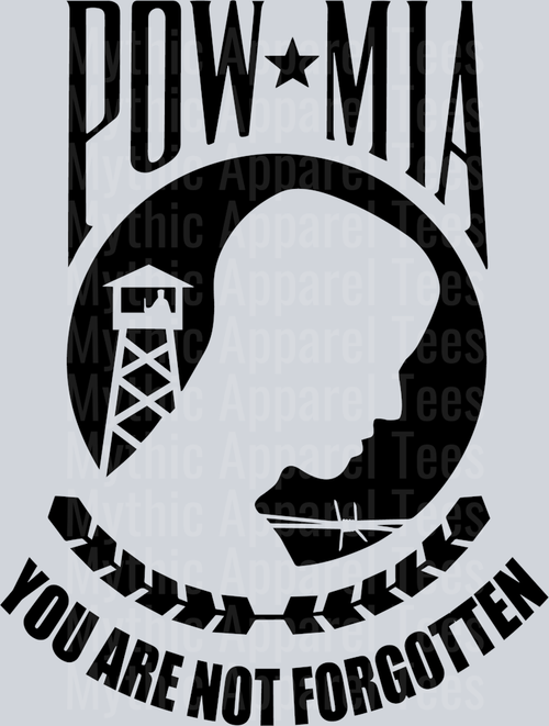 Classic POW MIA You are not forgotten DTF Memorial Day Transfers