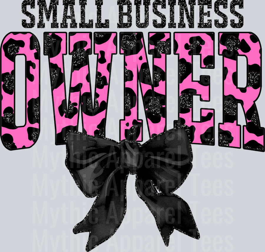 Light Pink Leopard Small Business Owner