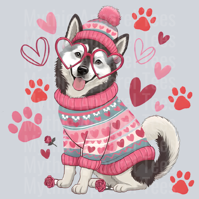 alaskanmalamute Dog Valentines Day