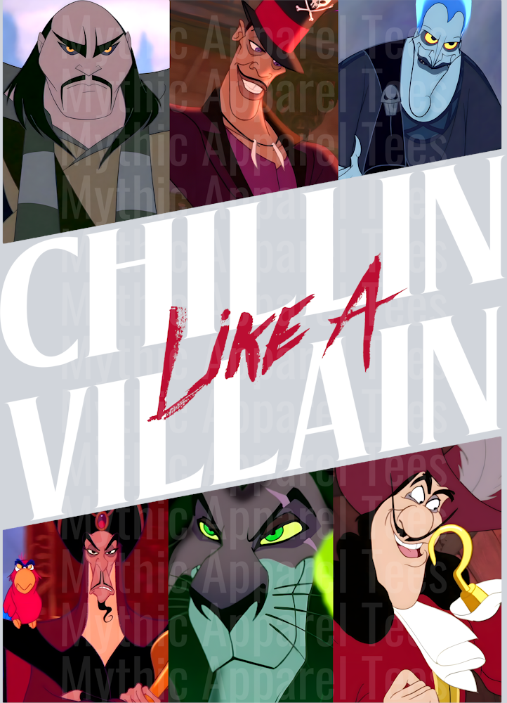 Chillin Like a Villain 2 DTF Disney Villains Transfers