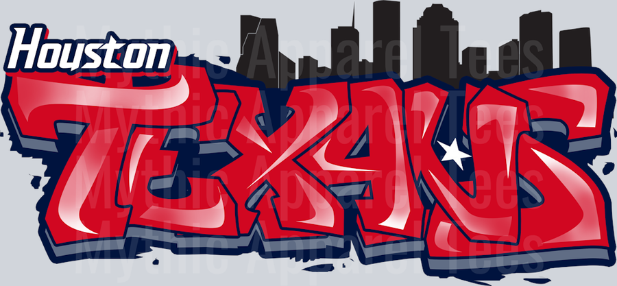 Texans Tri Color Airbrush DTF NFL Transfers