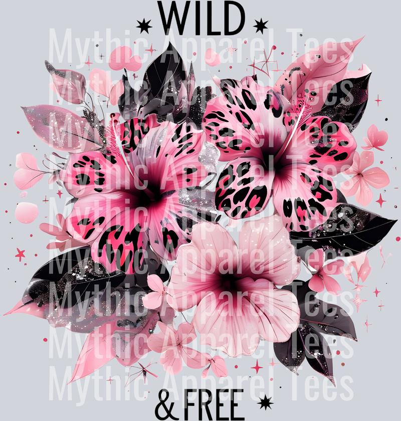 Wild & Free Flower Design - Empowerment Transfers