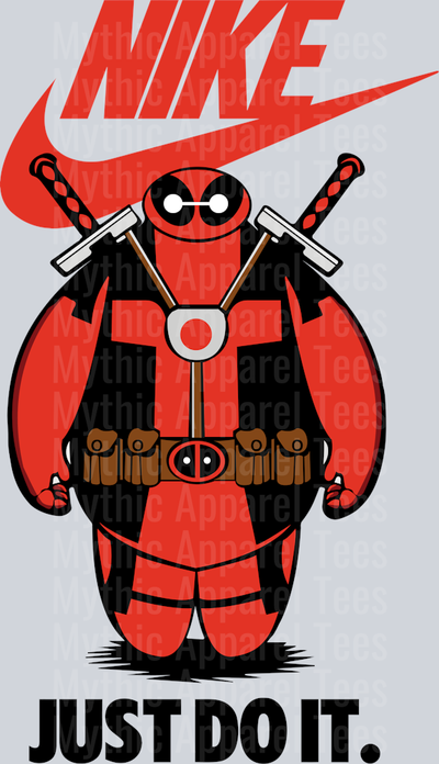 Deadpool Baymax Disney JUST DO IT DTF Nike Transfers