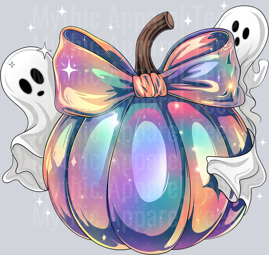 Iridescent 2 Ghost Pumpkin