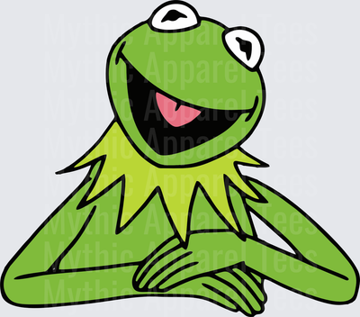 Sesame Street Kermit the Frog Smiling Arms Crossed Pose