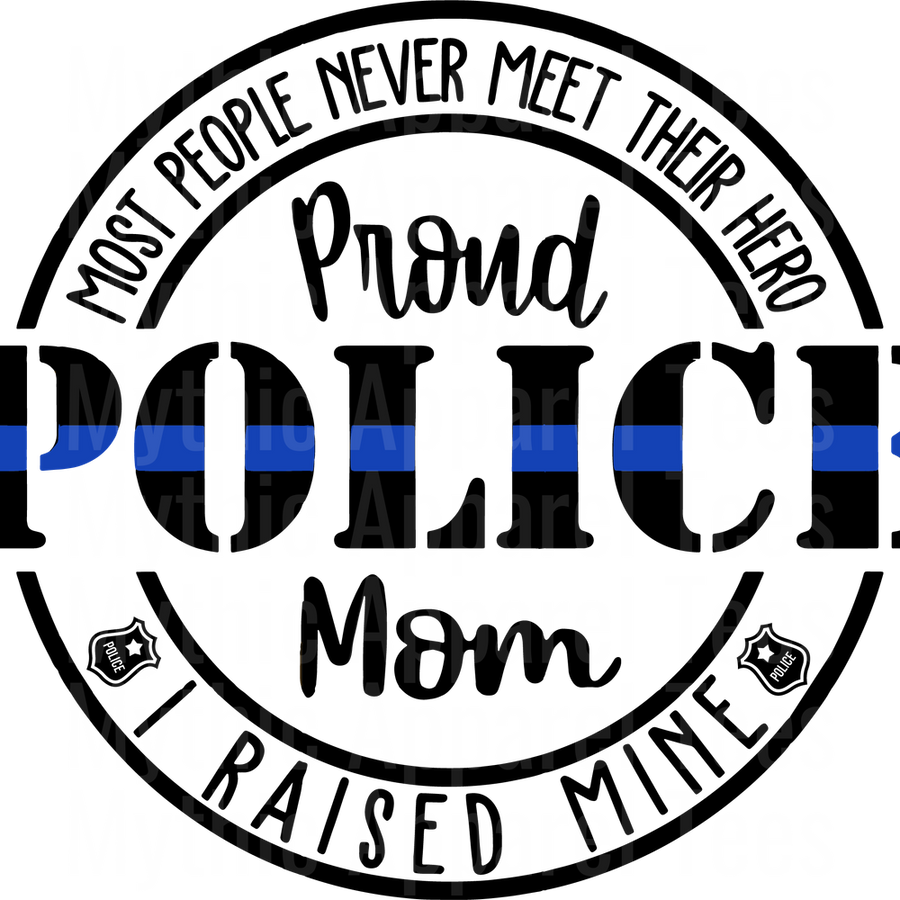 Police Officer Blue Line Back The Blue Transfers