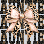 Leopard Bow Auntie Transfers, Auntie Transfers, Family Designs, Animal Print, Bow Graphics