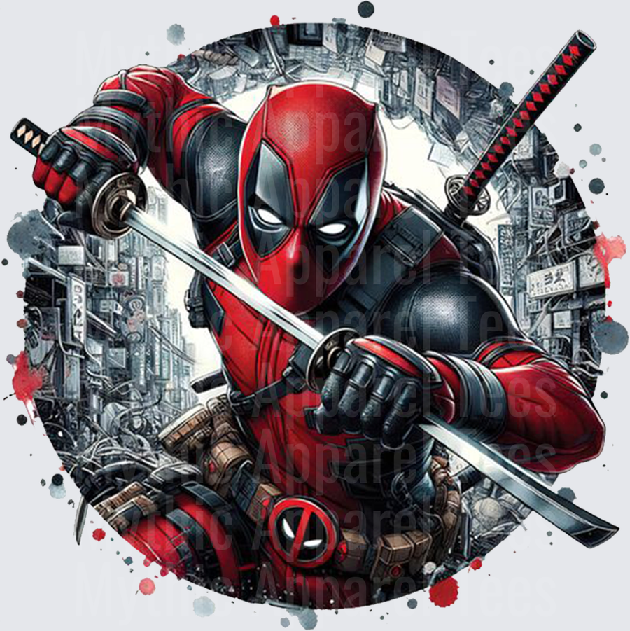Marvel Super Heroes Deadpool Dual Katana Urban Splash Art