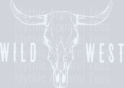 Wild West Bull Head DTF Western Transfers