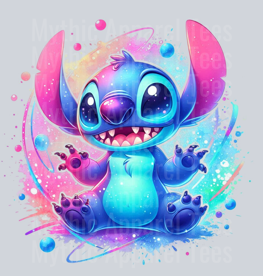 Stitch 1 Disney Colorful Pop Art Pop Culture Cosmic style