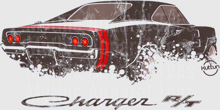 Vintage V8 muscle car american classic car charger design T-Shirt