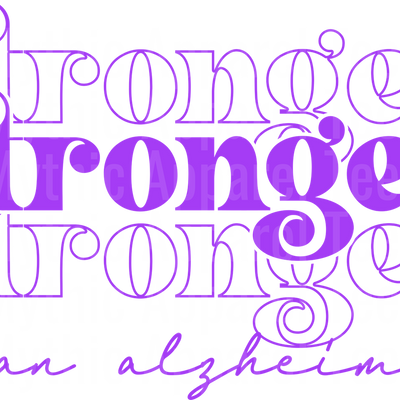 Alzheimer's Awareness DTF Transfer