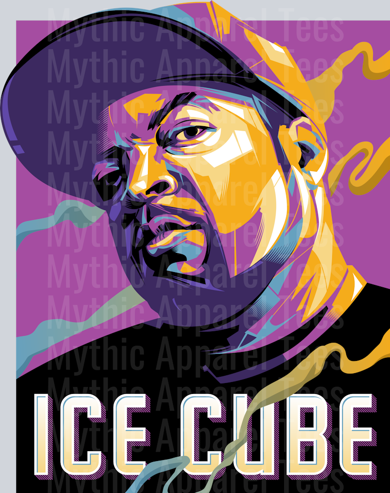 ICE CUBE Rapper Pop Culture Rap Legend DTF Rapper Transfers