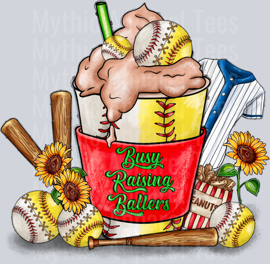 Busy Raising Ballers Softball and Baseball Coffee