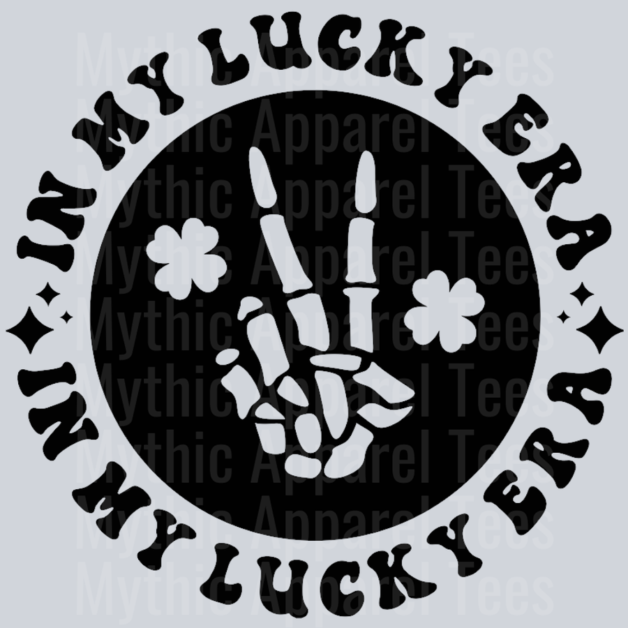 In My Lucky Era Pocket Design Wavy Retro Funny Designs St Patrick's Day