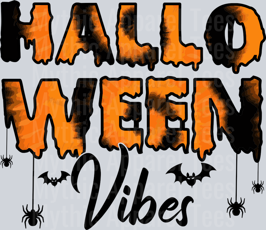 Tie Dye Halloween Vibes Sublimation Halloween Party  t-shirt design