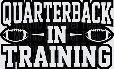 American Football Quarterback In Training Bold Graphic