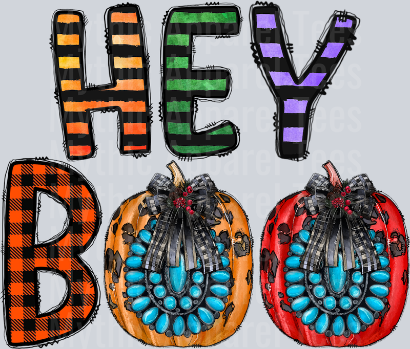 Hey Boo Western Halloween Fall