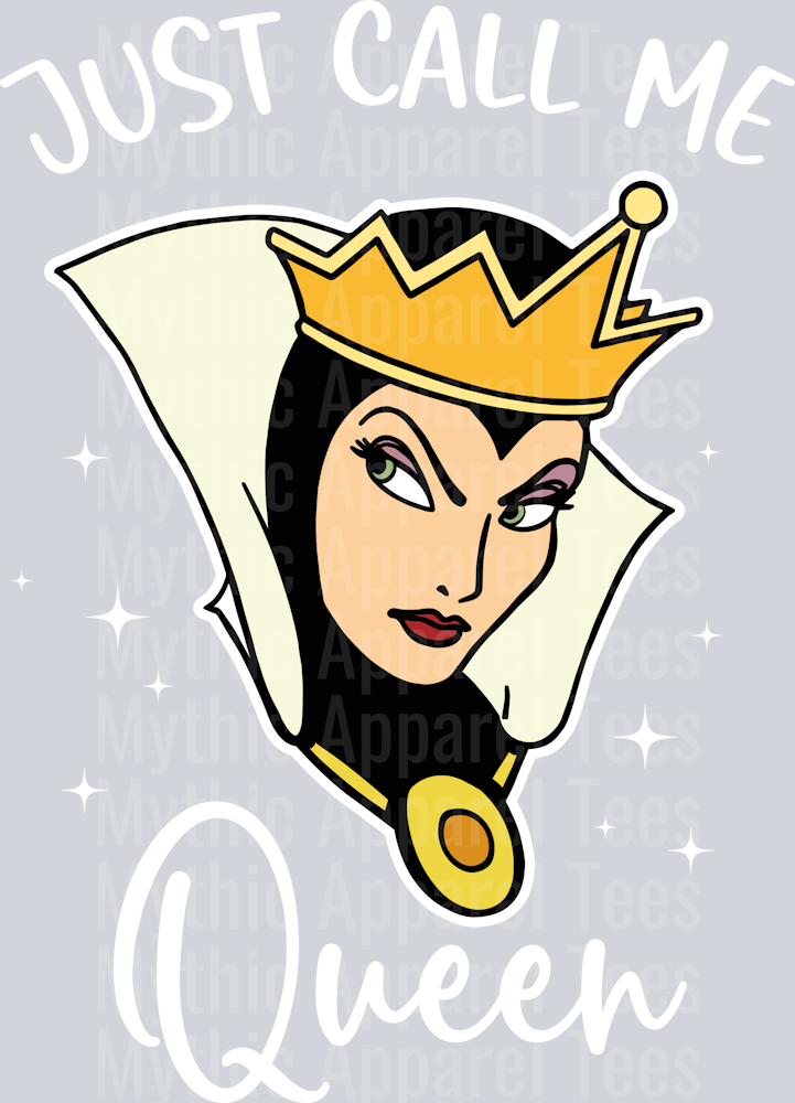 Just call me queen DTF Disney Villains Transfers
