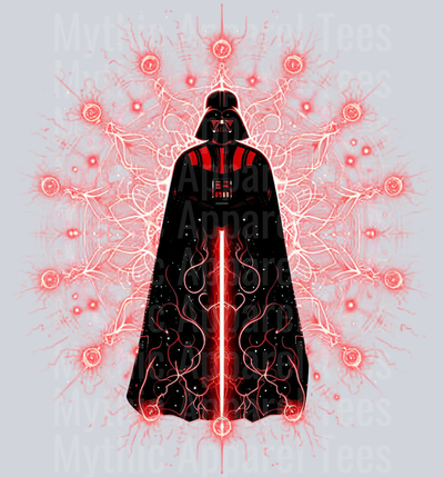 Darth Vader Red Symbols Lightsaber Down DTF Star Wars Transfers