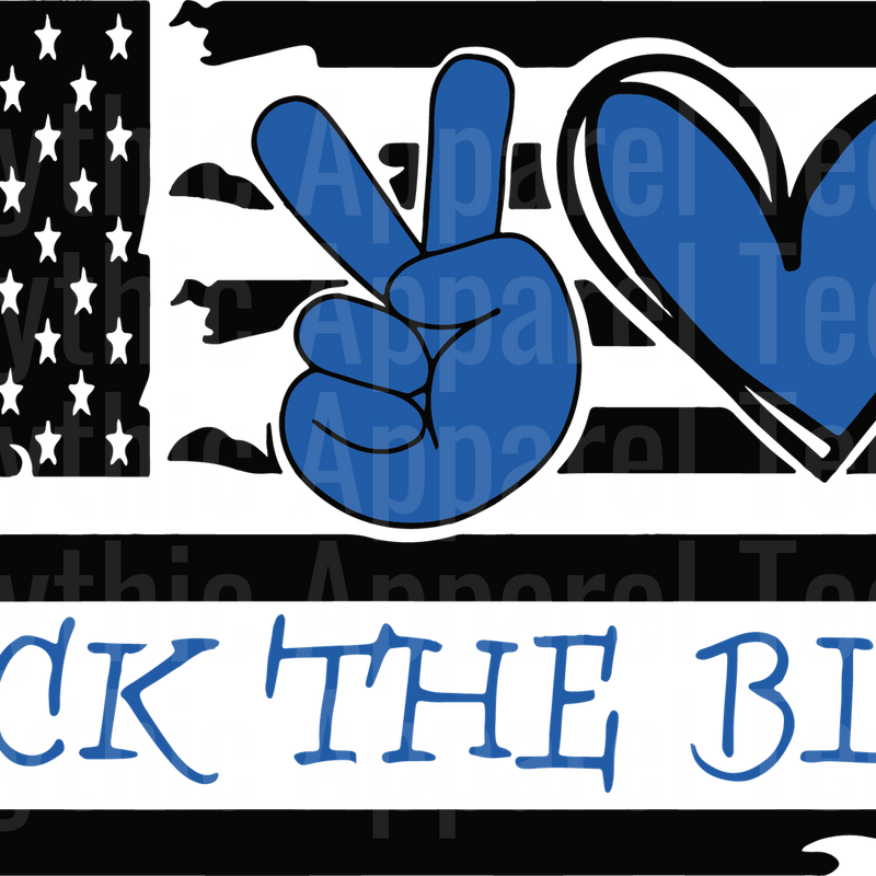 Police Officer Blue Line Back The Blue Transfers