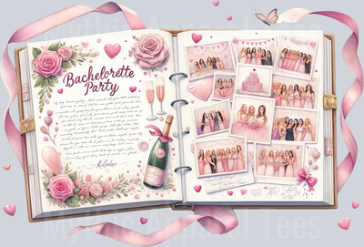 BACHELORETTE PARTY Photo Album DTF Wedding Transfers