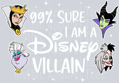 99% sure I'm a Disney villain DTF Disney Villains Transfers