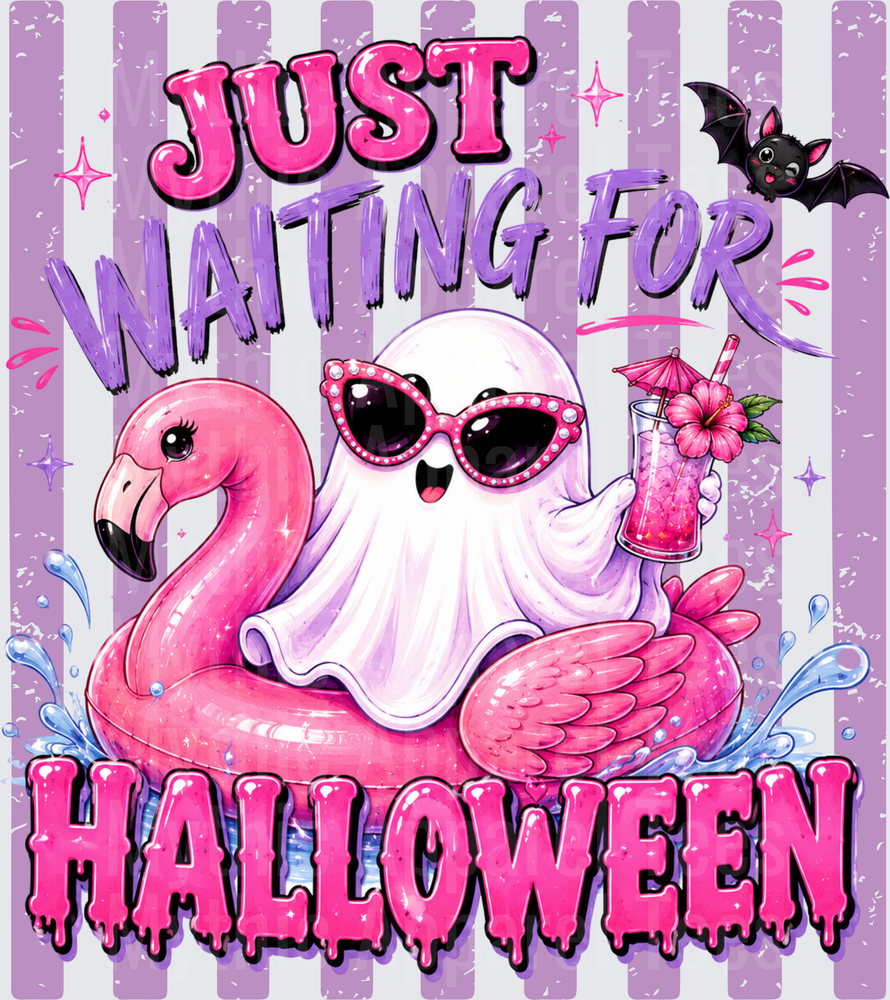 Halloween Ghost Flamingo Float Just Waiting For Halloween