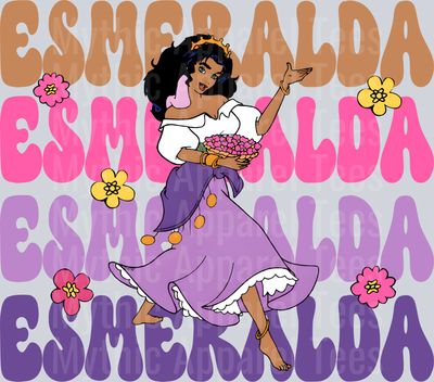 Esmeralda DTF Disney Transfers