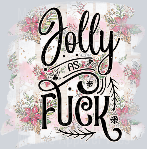 Jolly FUCK Funny DTF Christmas Transfers