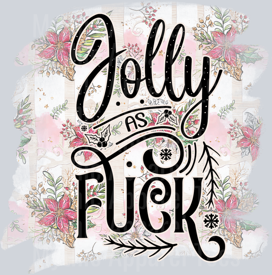 Jolly FUCK Funny DTF Christmas Transfers