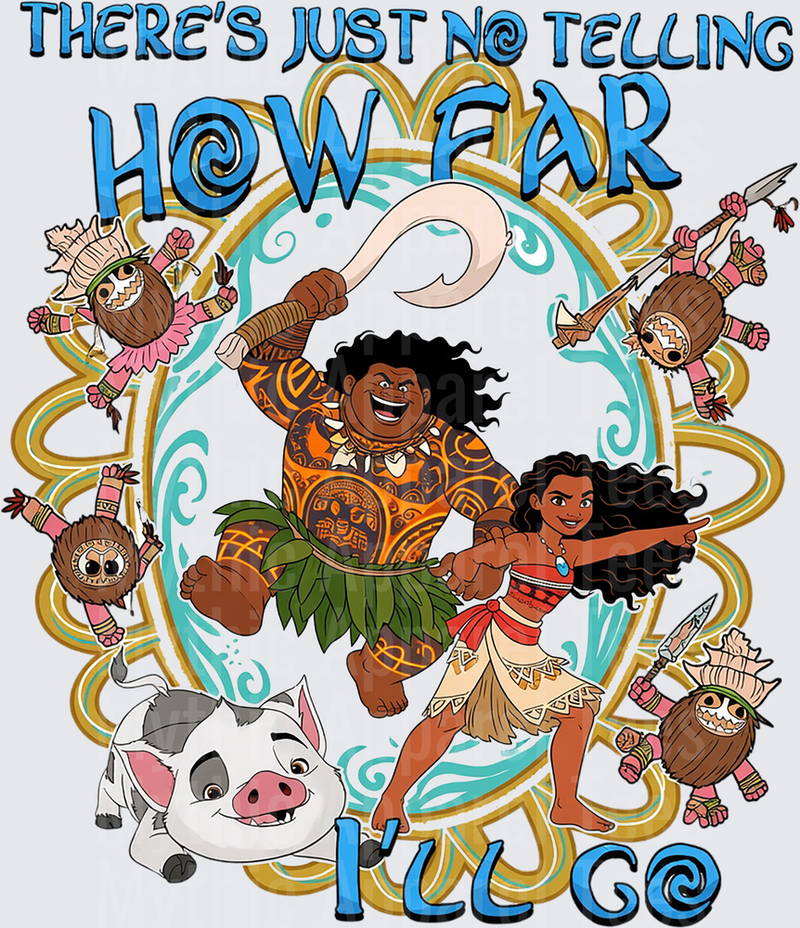 Moana and Maui How Far I'll Go with Kakamora and Pua