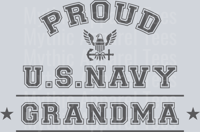 AZ1303 NAVY Proud US Navy Grandma