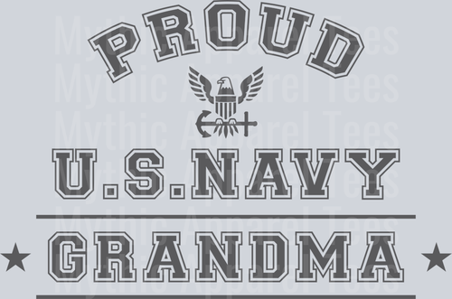 AZ1303 NAVY Proud US Navy Grandma