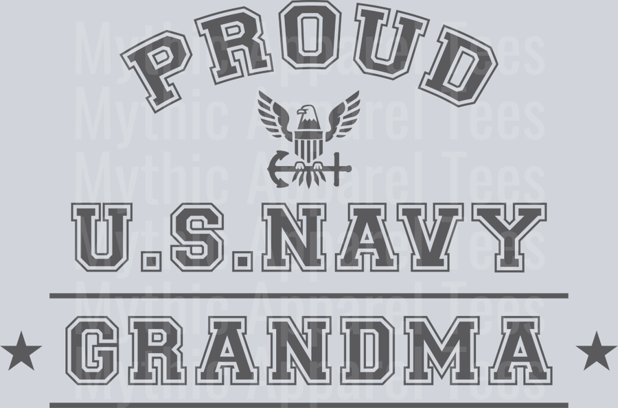AZ1303 NAVY Proud US Navy Grandma