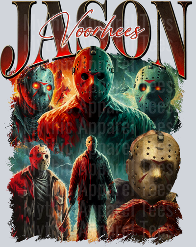 Jason Voorhees 2 in multiple movie scenes Halloween DTF Horror Movie Transfers