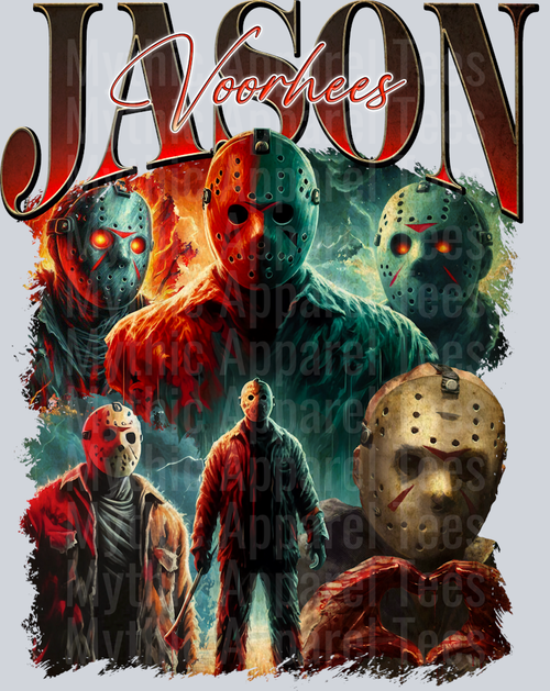 Jason Voorhees 2 in multiple movie scenes Halloween DTF Horror Movie Transfers