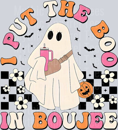 I Put Boo In Boujie Funny Halloween Costume Boujee Boo T-Shirt