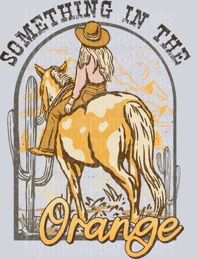 Something In the Orange Horse Cowgirl Western